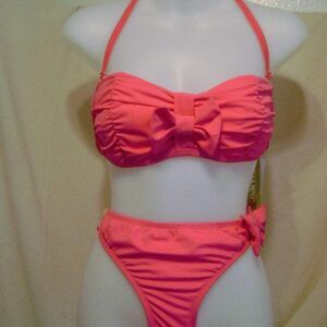 Gianni Bini Size M Women's Pink Bikini 2 Piece Swimsuit Stylish Swimwear